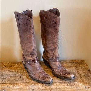 Women’s Brown Leather Cowboy Boots size 6.5